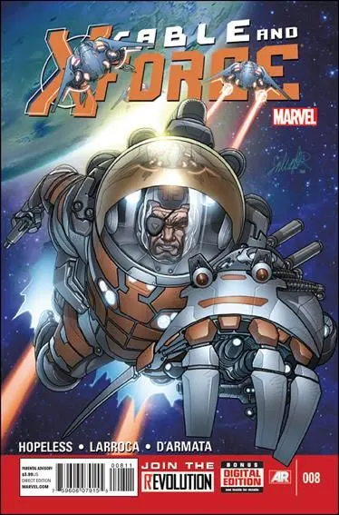 Cable and X-Force #8 Regular Salvador Larroca Cover comic book cover, 2013