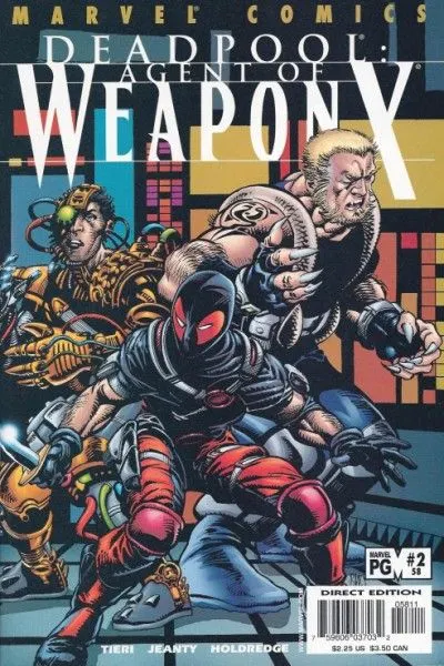 Deadpool, Vol. 2 #58 Direct Edition comic book cover, 2001