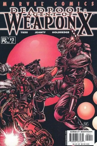 Deadpool, Vol. 2 #59 Direct Edition comic book cover, 2001