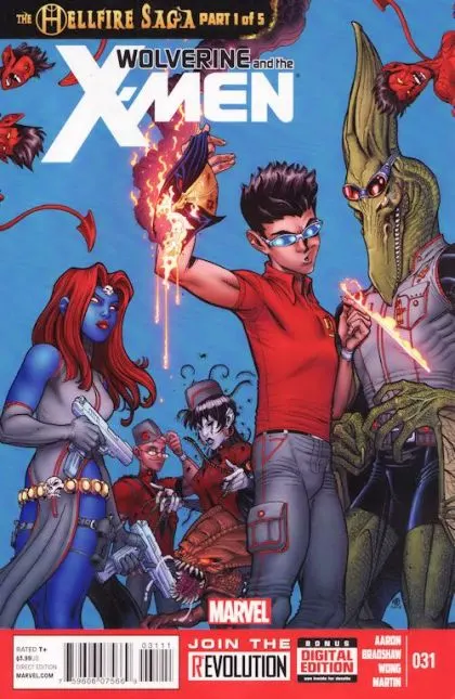 Wolverine & the X-Men, Vol. 1 #31 Regular Nick Bradshaw Cover comic book cover, 2013