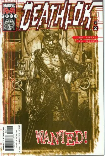 Deathlok, Vol. 3 #2 Leonardo Manco Regular comic book cover, 1999