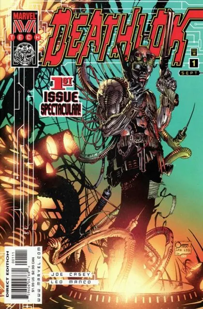 Deathlok, Vol. 3 #1 Joe Quesada Regular comic book cover, 1999