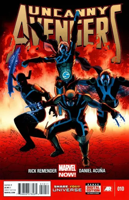 Uncanny Avengers, Vol. 1 #10 comic book cover, 2013