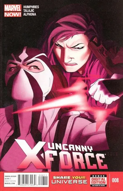Uncanny X-Force, Vol. 2 #8 Direct Edition comic book cover, 2013