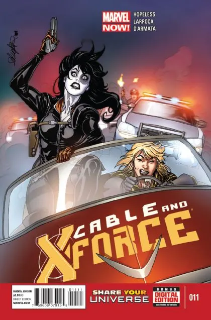 Cable and X-Force #11 comic book cover, 2013