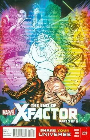 X-Factor, Vol. 3 #259 comic book cover, 2013