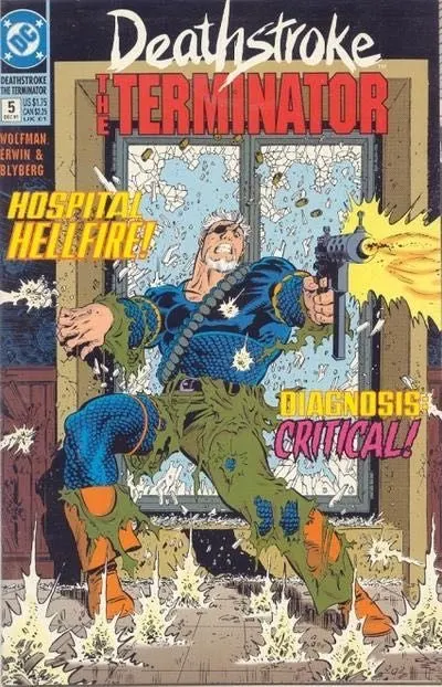 Deathstroke, The Terminator #5 comic book cover, 1991