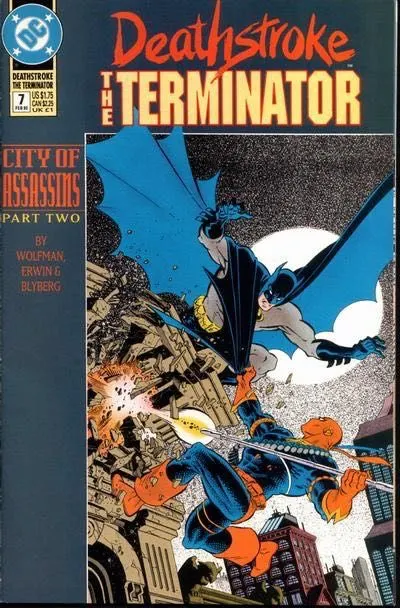 Deathstroke, The Terminator #7 comic book cover, 1992