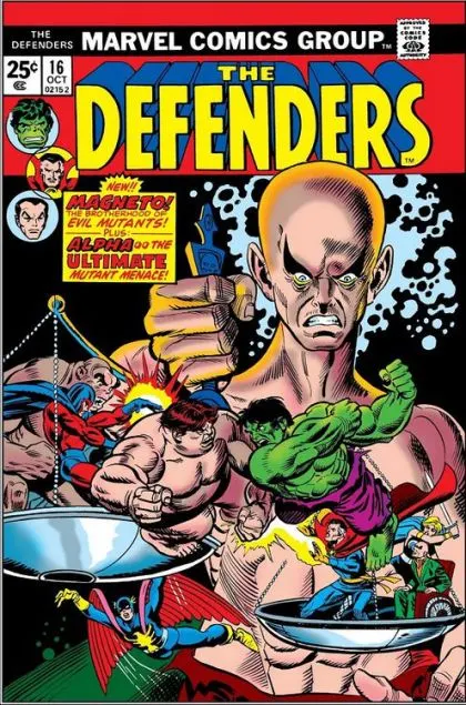 The Defenders, Vol. 1 #16 Regular Edition comic book cover, 1974