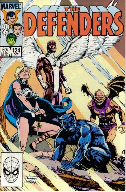 The Defenders, Vol. 1 #124 Direct Edition comic book cover, 1983
