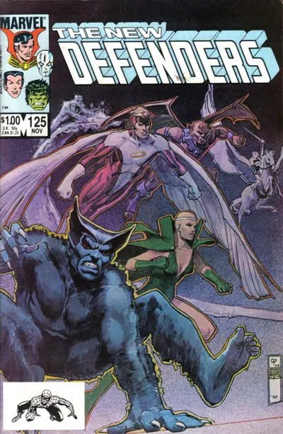 The Defenders, Vol. 1 #125 Direct Edition comic book cover, 1983