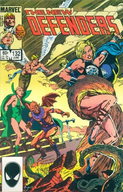 The Defenders, Vol. 1 #132 Direct Edition comic book cover, 1984
