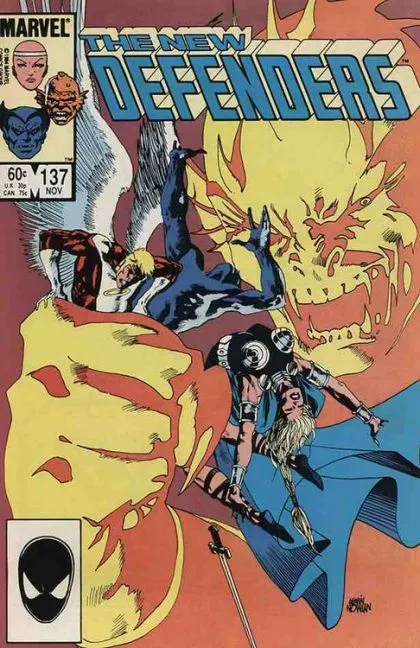 The Defenders, Vol. 1 #137 Direct Edition comic book cover, 1984