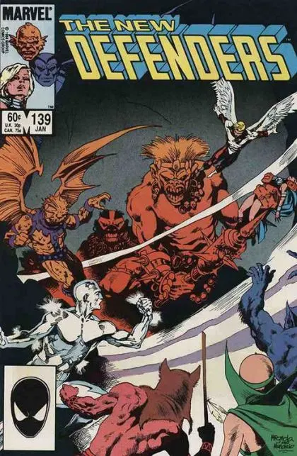 The Defenders, Vol. 1 #139 Direct Edition comic book cover, 1985
