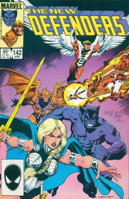 The Defenders, Vol. 1 #142 Direct Edition comic book cover, 1985