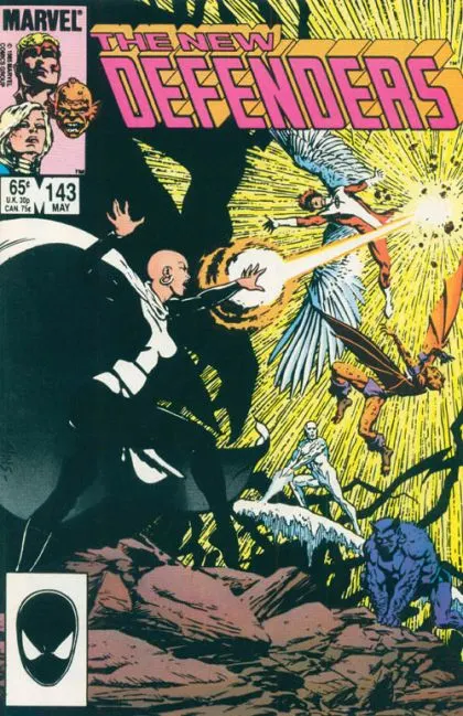 The Defenders, Vol. 1 #143 Direct Edition comic book cover, 1985