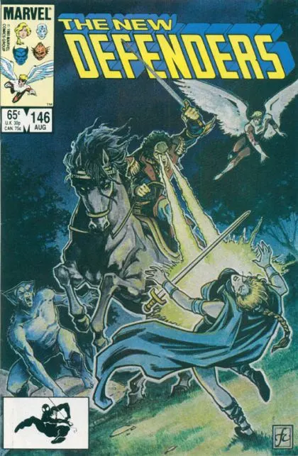 The Defenders, Vol. 1 #146 Direct Edition comic book cover, 1985