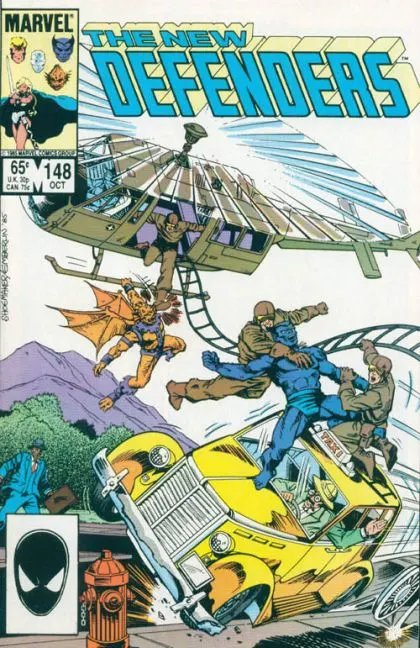 The Defenders, Vol. 1 #148 Direct Edition comic book cover, 1985
