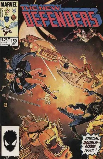 The Defenders, Vol. 1 #150 Direct Edition comic book cover, 1985