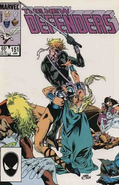 The Defenders, Vol. 1 #151 Direct Edition comic book cover, 1986