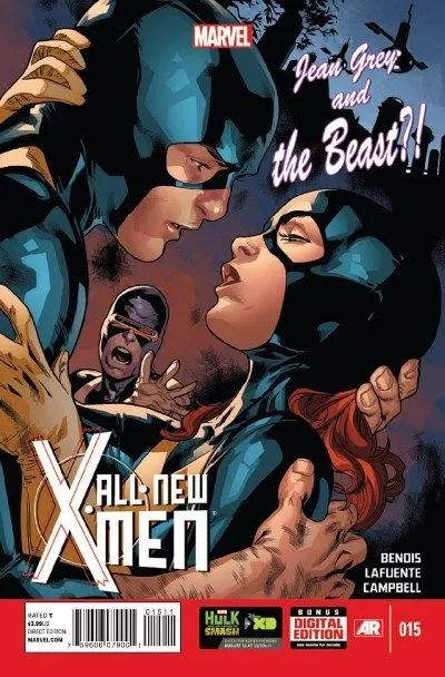 All-New X-Men, Vol. 1 #15 Direct Edition comic book cover, 2013