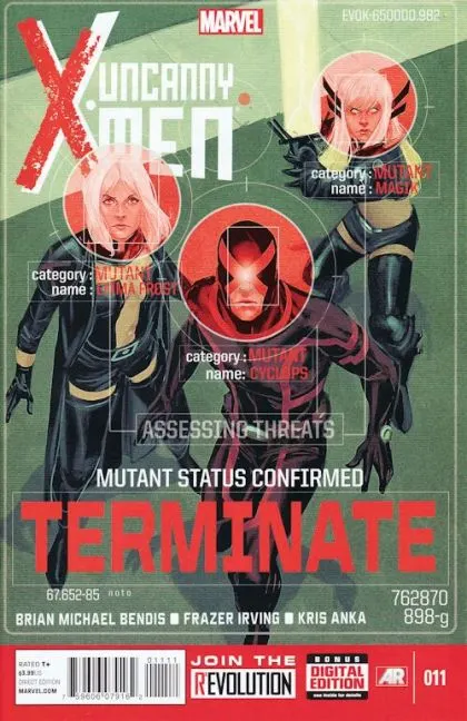 Uncanny X-Men, Vol. 3 #11 comic book cover, 2013