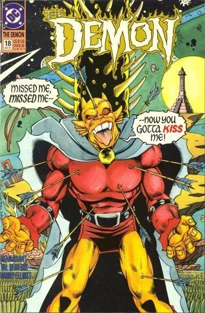 The Demon, Vol. 3 #18 comic book cover, 1991