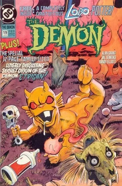 The Demon, Vol. 3 #19 comic book cover, 1992