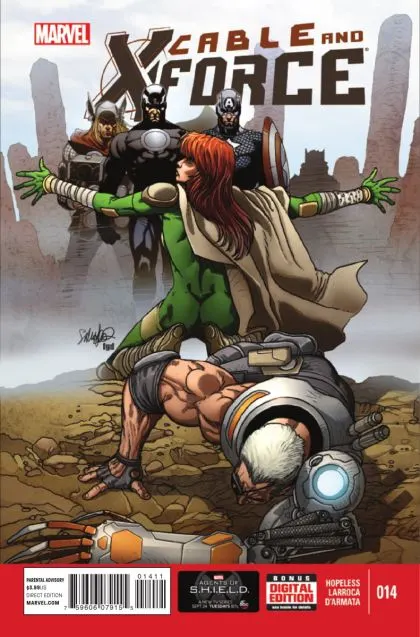 Cable and X-Force #14 comic book cover, 2013