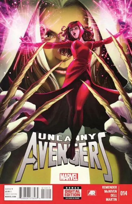 Uncanny Avengers, Vol. 1 #14 Regular Steve McNiven Cover comic book cover, 2014