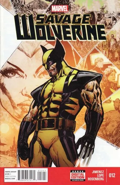 Savage Wolverine #12 Phil Jimenez Variant Cover comic book cover, 2014