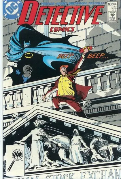 Detective Comics, Vol. 1 #594 Direct Edition comic book cover, 1988