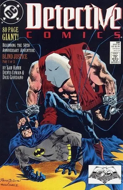 Detective Comics, Vol. 1 #598 Direct Edition comic book cover, 1989