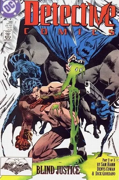 Detective Comics, Vol. 1 #599 Direct Edition comic book cover, 1989