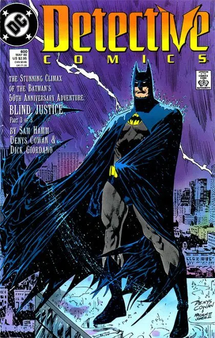 Detective Comics, Vol. 1 #600 Direct Edition comic book cover, 1989