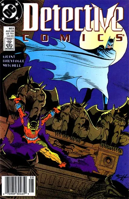 Detective Comics, Vol. 1 #603 Newsstand Edition comic book cover, 1989