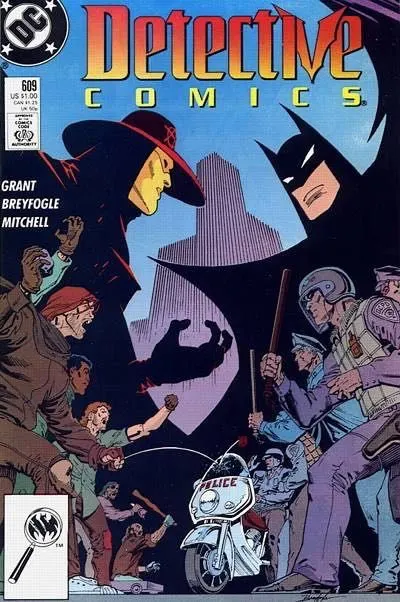 Detective Comics, Vol. 1 #609 Direct Edition comic book cover, 1989