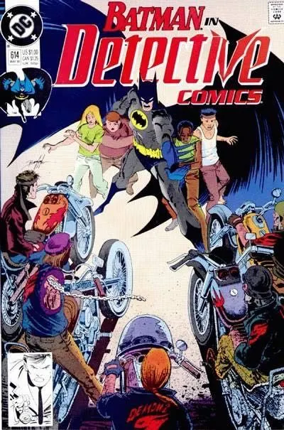 Detective Comics, Vol. 1 #614 Direct Edition comic book cover, 1990