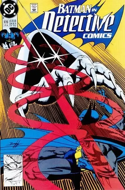 Detective Comics, Vol. 1 #616 Direct Edition comic book cover, 1990