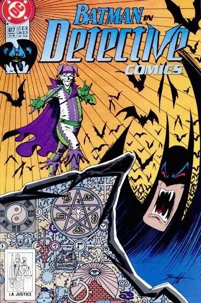 Detective Comics, Vol. 1 #617 Direct Edition comic book cover, 1990
