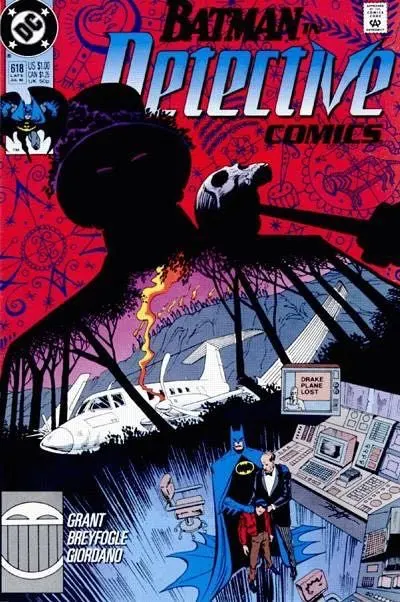 Detective Comics, Vol. 1 #618 Direct Edition comic book cover, 1990