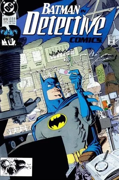 Detective Comics, Vol. 1 #619 Direct Edition comic book cover, 1990