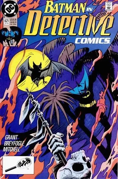 Detective Comics, Vol. 1 #621 Direct Edition comic book cover, 1990