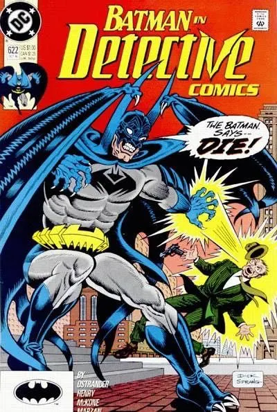 Detective Comics, Vol. 1 #622 Direct Edition comic book cover, 1990