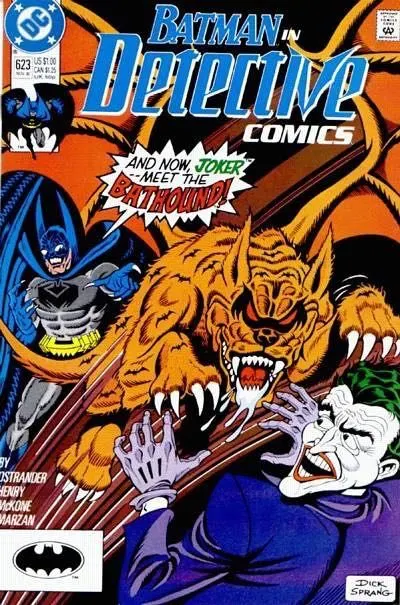 Detective Comics, Vol. 1 #623 Direct Edition comic book cover, 1990