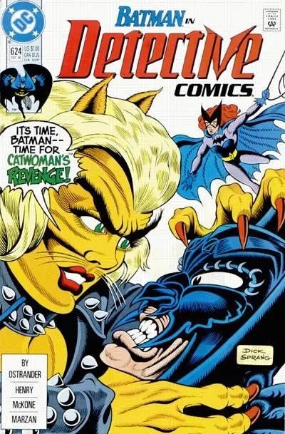 Detective Comics, Vol. 1 #624 Direct Edition comic book cover, 1990