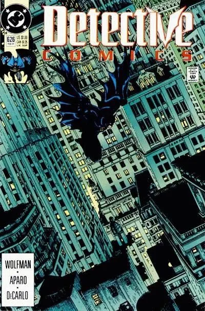 Detective Comics, Vol. 1 #626 Direct Edition comic book cover, 1991
