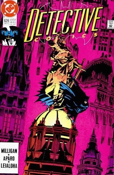 Detective Comics, Vol. 1 #629 Direct Edition comic book cover, 1991