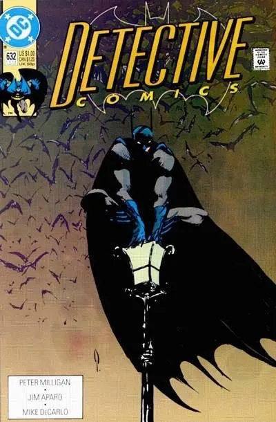 Detective Comics, Vol. 1 #632 Direct Edition comic book cover, 1991