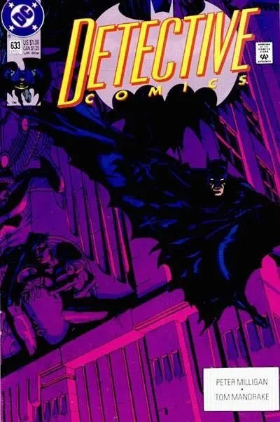 Detective Comics, Vol. 1 #633 Direct Edition comic book cover, 1991